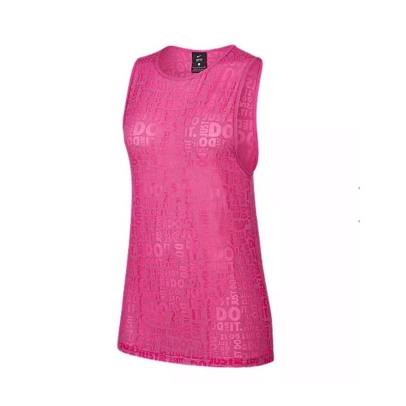 3/$20 | Nike Women's Pro Just Do It Burnout Tank - Picture 6 of 6